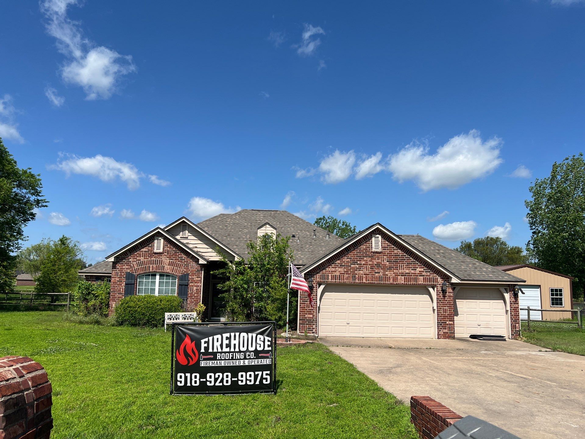 FireHouse Roofing Co — Hail Damage Roof Replacement in Collinsville, OK | FireHouse Roofing Co. write-up